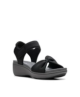 Clarks Cloudsteppers Women's Breeze Rae Sara Riptape Flat Sandals