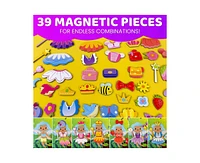 Quokka Magnetic Dress-Up Dolls for Girls Boys with 35 Pieces - Creative Play Set Home or Travel