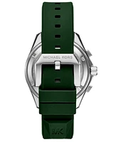 Michael Kors Men's Maritime Chronograph Green Silicone Watch, 45mm