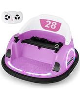 12V 360° Spinning Bumper Car – Remote Control, Led Lights, Music