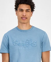 Guess Men's Cotton Embroidered-Logo Crewneck T-Shirt