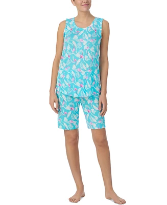 Ellen Tracy Women's Sleeveless Bermuda Pajama Set