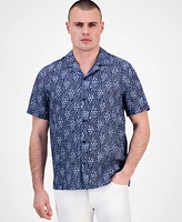 Michael Kors Men's Relaxed-Fit Linen Floral Shirt