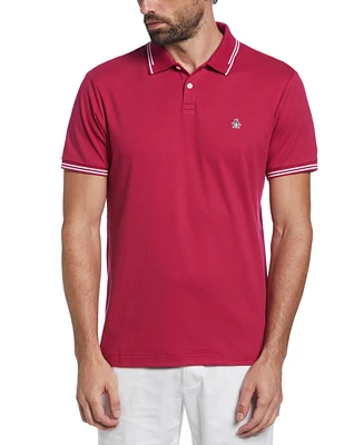Original Penguin Men's Sticker Pete Slim-Fit Tipped Polo Shirt