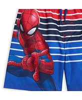 Spider-Man Boys Marvel Avengers Spidey and His Amazing Friends Upf 50+ Swim Trunks to