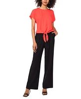 Vince Camuto Women's Short-Sleeve Tie-Hem Top