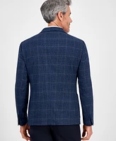 Tom Baine Men's Slim-Fit Plaid Stretch Sport Coat
