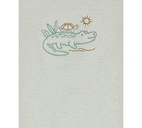 Carter's Baby Boys Cotton Turtle Top, Hat, Pants & Socks, 4 Piece Set