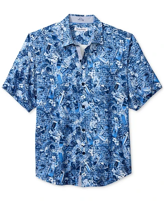 Tommy Bahama Men's Island Mixer Short Sleeve Button-Front Product Print Shirt