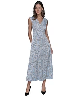 Karl Lagerfeld Paris Women's Printed Maxi Dress