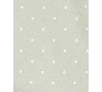 Carter's Baby Girls 5-Pk. Cotton Floral Polka-Dot Short-Sleeve Bodysuits
