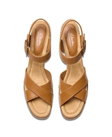 Clarks Collection Women's Emmalae Iris Wedge Sandals
