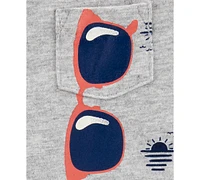 Carter's Baby Boys Printed Sunglasses One-Piece Romper