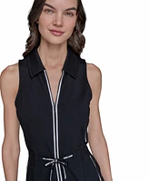 Karl Lagerfeld Paris Women's Drawstring Romper