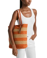Michael Kors Quinn Large North South Woven Tote