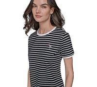 Karl Lagerfeld Paris Women's Striped T-Shirt