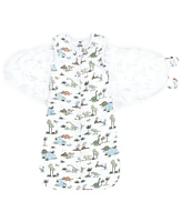 Hudson Baby Boys Convertible Swaddle Sleep Sack, Dinosaur Adventures, 3-9 Months