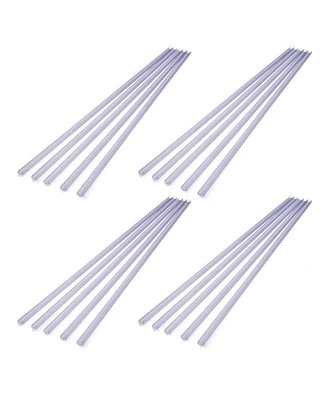 DELight 20Pcs 39" Pvc Channel Mounting Holder for 11/16" Led Neon Strip Light