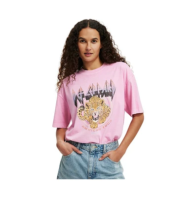 Cotton On Women's The Lcn Boxy Graphic Tee