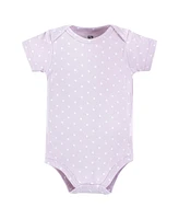 Hudson Baby Girls Cotton Bodysuits, Unicorn Dream World