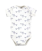 Touched by Nature Baby Boys Cotton Bodysuits, Mystic Sea Creatures, Preemie