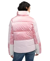 Scotch & Soda Women's Selma Short Boxy Puffer With Stand Collar