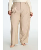 Eloquii Plus Size Trouser With Waistband Tabs