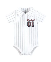 Hudson Baby Boys Cotton Bodysuits, All Star Polo, 9-12 Months