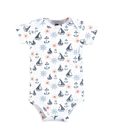 Hudson Baby Boys Cotton Bodysuits, Mommys Sunshine Polo, 9-12 Months