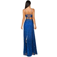 Lara Women's Ombre Beaded Gown - Outlet