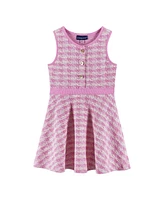 Andy & Evan Toddler Girls Toddler/Child Pink Tweed Knit Dress