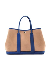 Pre-Owned Hermes 30 Garden Party Tote Toile and Leather