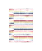 Hudson Baby Girls Cotton Poly Flannel Burp Cloths 8-Pack, Creative Rainbow, One Size