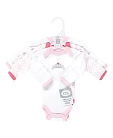Luvable Friends Baby Girls Preemie Long Sleeve Bodysuits 3pk, Tiara, Preemie