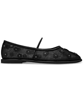 Coach Women's Emilia Tea Rose Mesh Flats