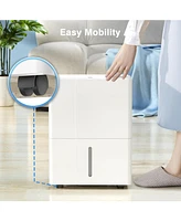 Zafro 25-Pint Dehumidifier for Home & Bedrooms, 2000 Sq. Ft. Coverage, 1.2Gal Water Tank, Smart Controls & Timer for Medium Rooms