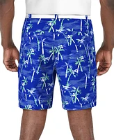 Pga Tour Men's Palm Tree Printed 8" Shorts