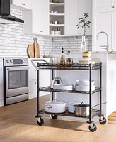 Seville Classics 3-Tier Commercial Rolling Utility Cart