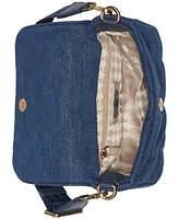 Karl Lagerfeld Paris Voyage Quilted Denim Crossbody Bag