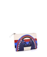 Pre-Owned Hermes Carre Pocket Long Pouch Printed Swift