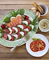 Golden Rabbit Scallop Enamelware Oval Platter
