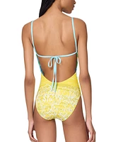 Kate Spade New York Women's Tie-Back One-Piece Swimsuit