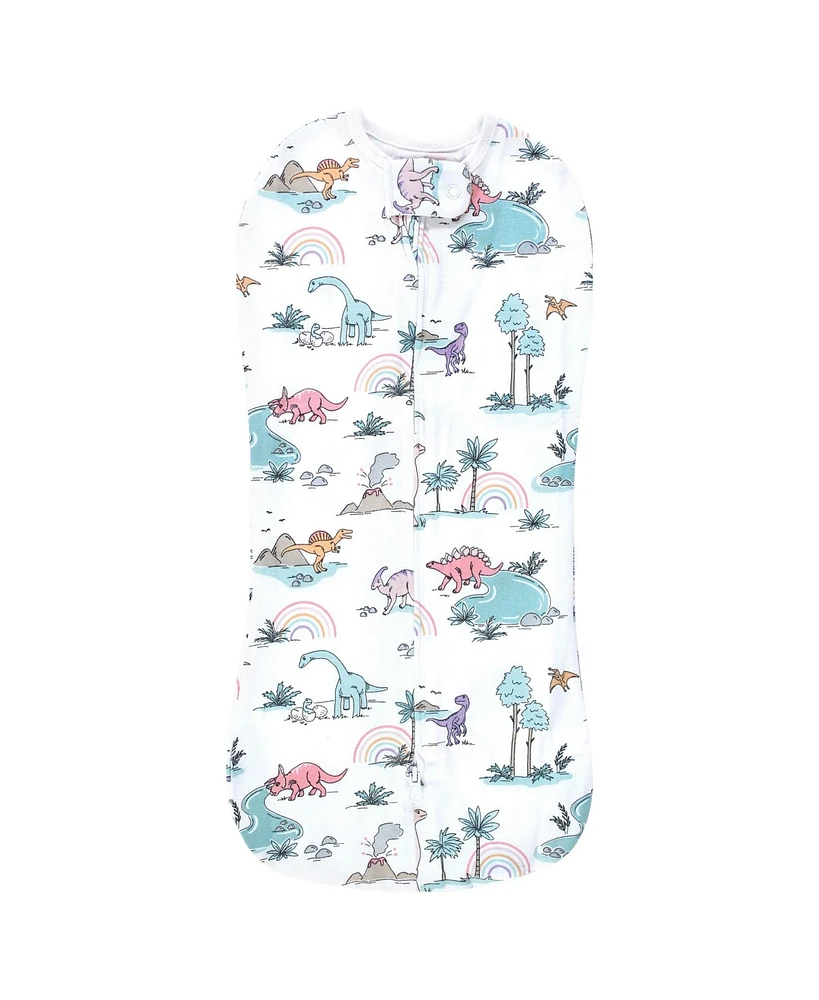 Hudson Baby Baby Girls Hudson Sleep Pod, Pink Dinosaur Adventures, 0-2 Months