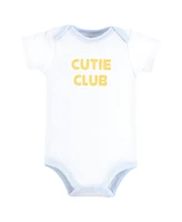 Hudson Baby Boys Cotton Bodysuits, Happy Guy, 9-12 Months