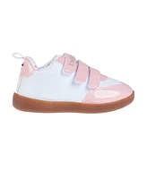 Bebe Toddler Girls Adhesive Straps and Printed Lining Sneakers