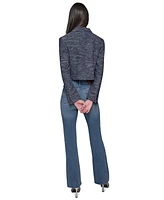 Karl Lagerfeld Paris Women's Tweed Cropped Jacket