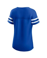 Fanatics Women's Royal Kentucky Wildcats Iconic Athena Lace-Up T-Shirt