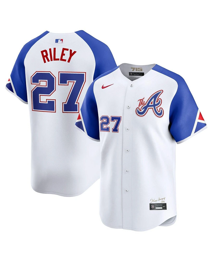 Nike Men's Austin Riley White Atlanta Braves City Connect Limited Player Jersey