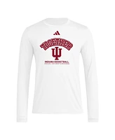 Adidas Men's White Indiana Hoosiers Together On-Court Pregame Long Sleeve T-Shirt