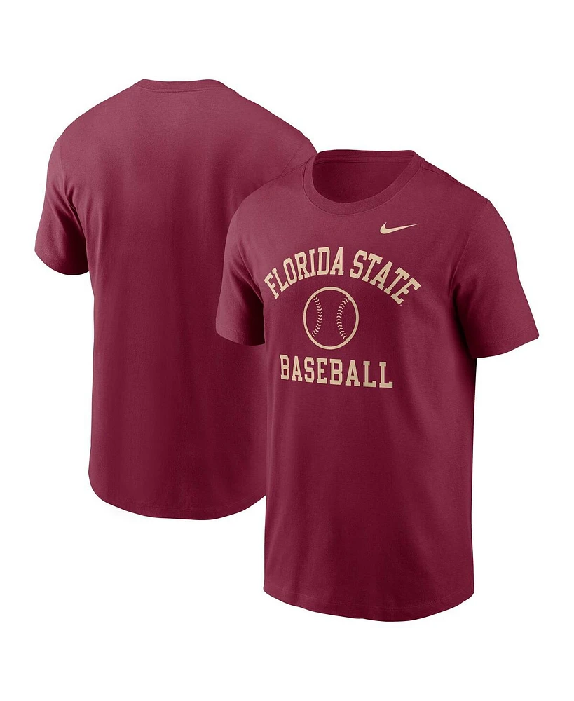 Nike Men's Garnet Florida State Seminoles Essential Baseball Arch T-Shirt